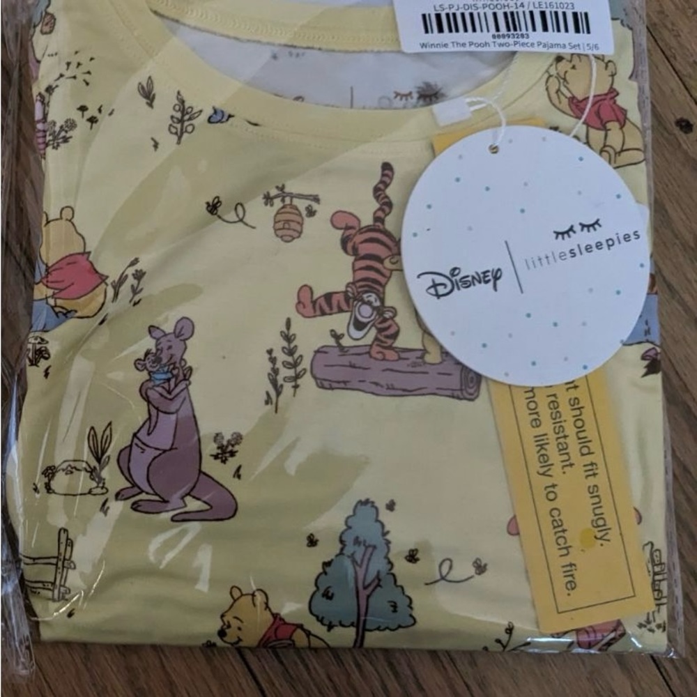 Nib Pooh pj long sleeve 5/6 little sleepies